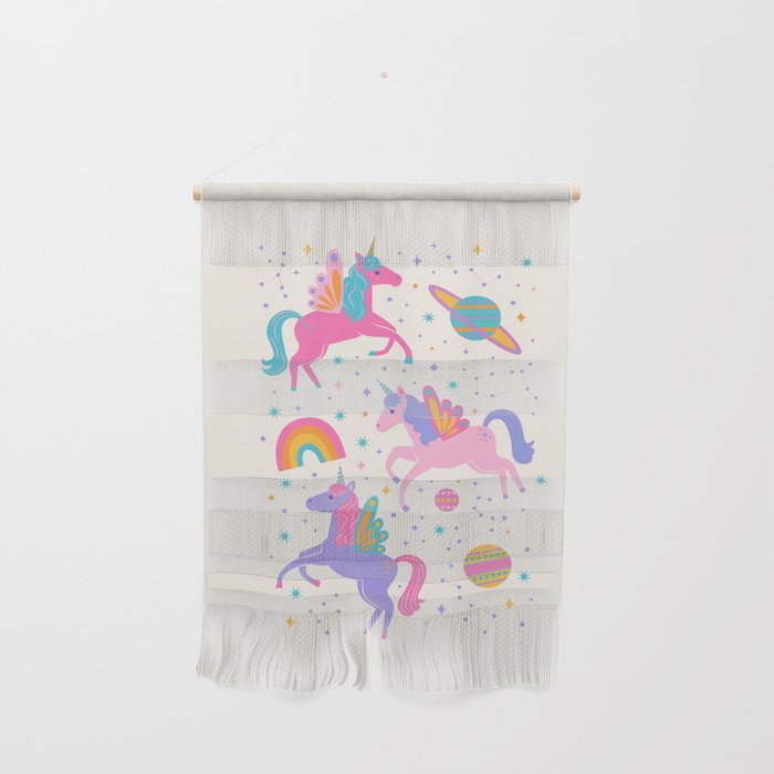 Space Unicorn - Neon Rainbow Wall Hanging Gallery Image 1