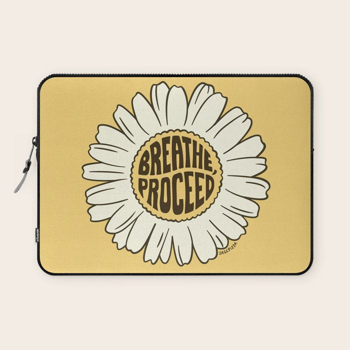 BREATHE, PROCEED Laptop Sleeve Gallery Image 1