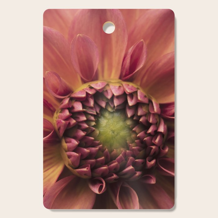 Her Heart Was Ready to Bloom - dahlia photo botanical flower art decor Cutting Board Gallery Image 1