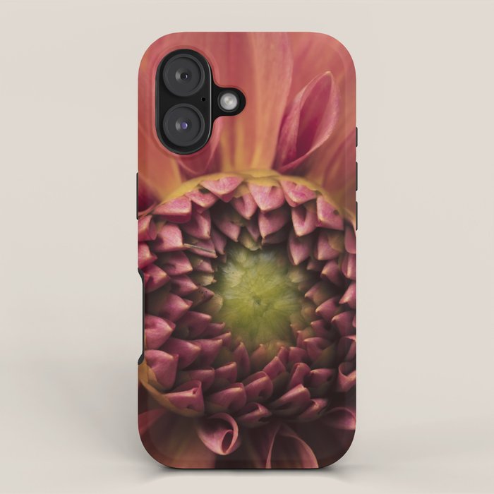 Her Heart Was Ready to Bloom - dahlia photo botanical flower art decor iPhone Case Gallery Image 1