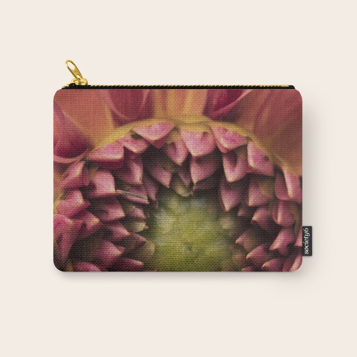 Her Heart Was Ready to Bloom - dahlia photo botanical flower art decor Carry All Pouch Gallery Image 1