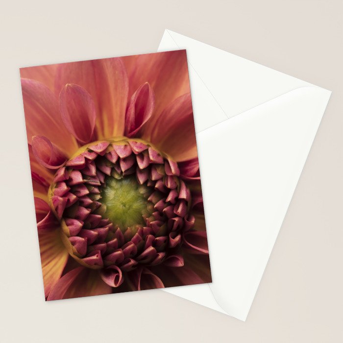 Her Heart Was Ready to Bloom - dahlia photo botanical flower art decor Stationery Card Gallery Image 2