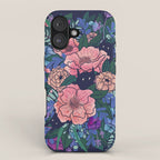 Wild Flowers (on Blue) iPhone Case Gallery Image 1