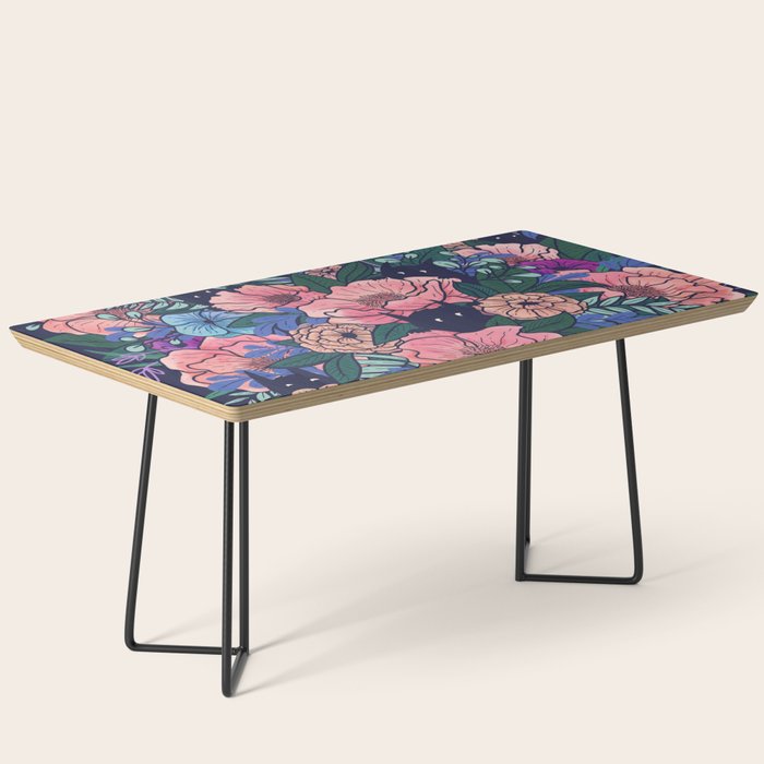 Wild Flowers (on Blue) Coffee Table Gallery Image 1