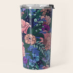 Wild Flowers (on Blue) Travel Mug Gallery Image 2