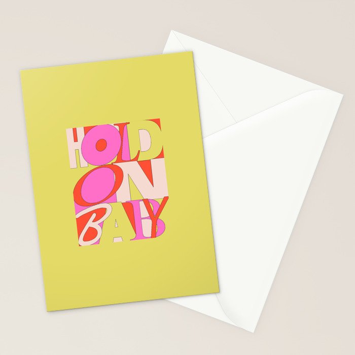 Hold On Baby Stationery Card Gallery Image 2