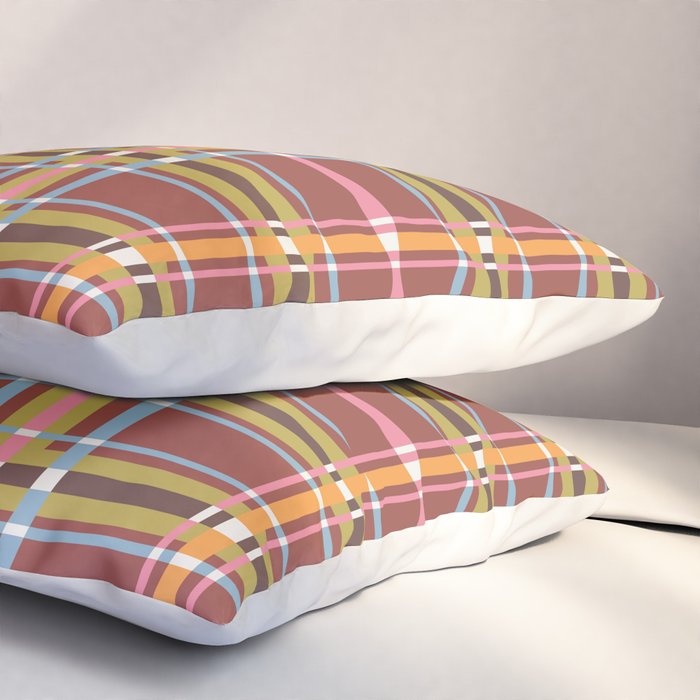 Autumn Tartan Charm Pillow Sham Gallery Image 3