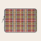 Autumn Tartan Charm Laptop Sleeve Gallery Image 1