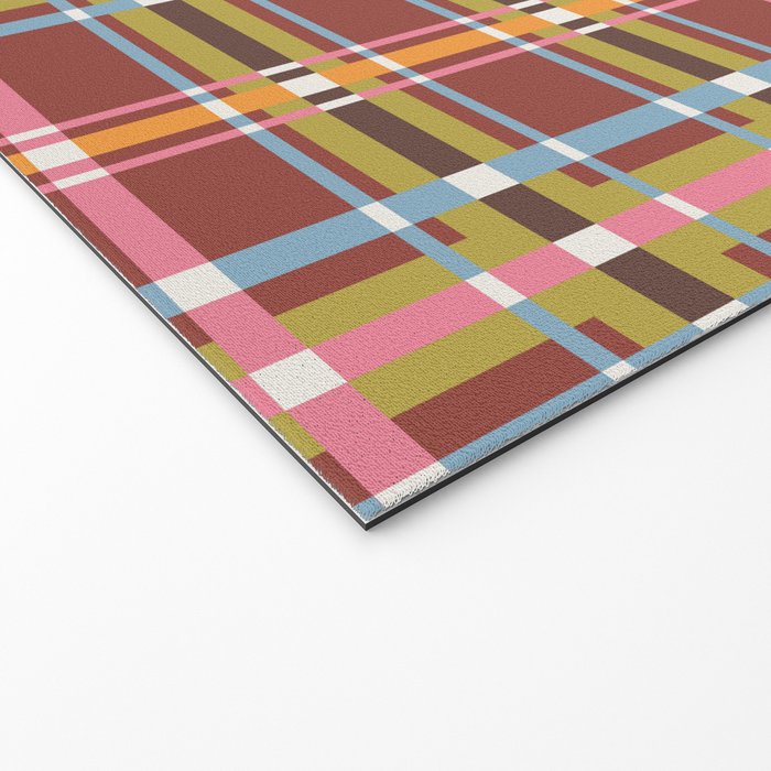 Autumn Tartan Charm Welcome Mat Gallery Image 2