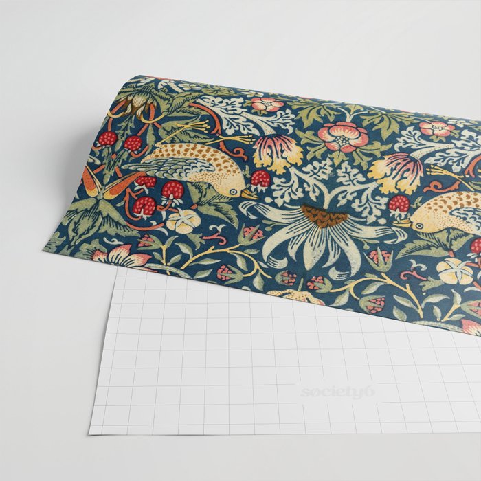 Vintage William Morris Strawberry Thief  Wrapping Paper Gallery Image 2