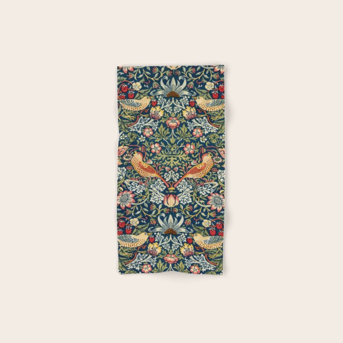 Vintage William Morris Strawberry Thief  Bath Towel Gallery Image 1