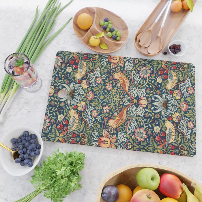 Vintage William Morris Strawberry Thief  Cutting Board Gallery Image 2
