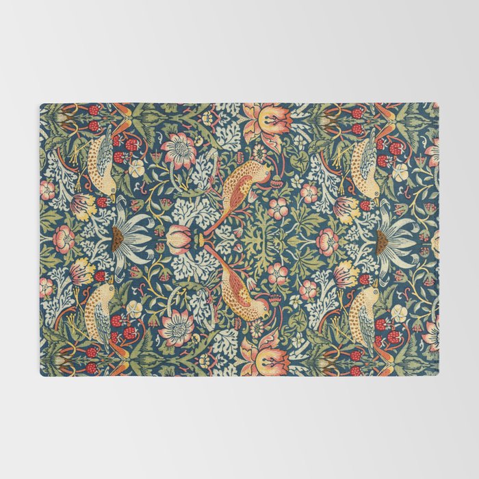 Vintage William Morris Strawberry Thief  Rug Gallery Image 2