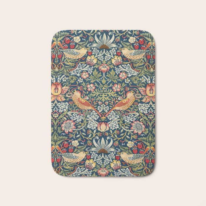 Vintage William Morris Strawberry Thief  Bath Mat Gallery Image 1