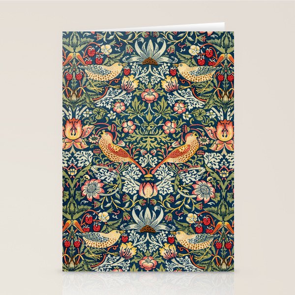 Vintage William Morris Strawberry Thief  Stationery Card Gallery Image 1
