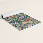 Vintage William Morris Strawberry Thief  Yoga Mat Gallery Image 2