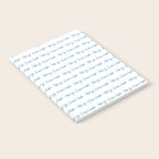 Blue Happy Hanukkah Hand Lettered Notebook Gallery Image 2