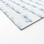 Blue Happy Hanukkah Hand Lettered Welcome Mat Gallery Image 2