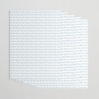 Blue Happy Hanukkah Hand Lettered Wrapping Paper Gallery Image 3