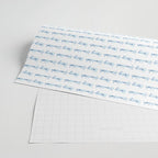 Blue Happy Hanukkah Hand Lettered Wrapping Paper Gallery Image 2