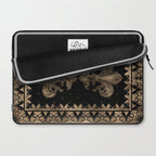 Fleur-de-lis - Black and Gold #1 Laptop Sleeve Gallery Image 2