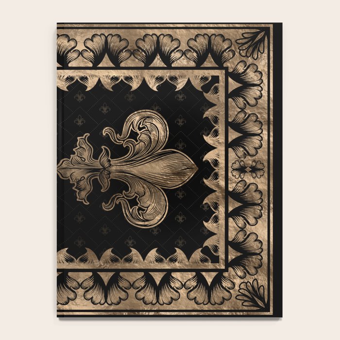 Fleur-de-lis - Black and Gold #1 Notebook Gallery Image 4