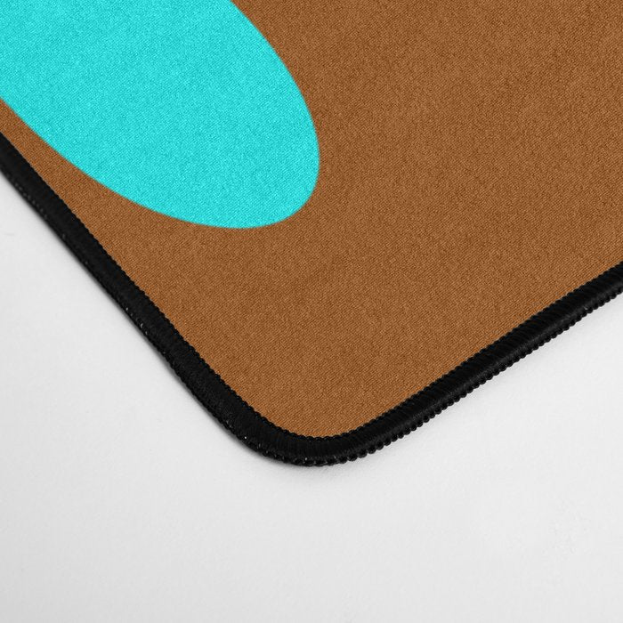 Funky Modern Wavy Shapes 2.0 | Color Block Pattern Desk Mat Gallery Image 4