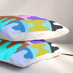 Funky Modern Wavy Shapes 2.0 | Color Block Pattern Pillow Sham Gallery Image 3
