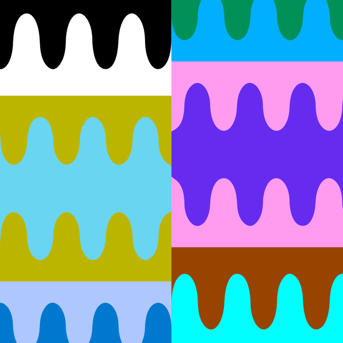 Funky Modern Wavy Shapes 2.0 | Color Block Pattern Coffee Mug Gallery Image 2