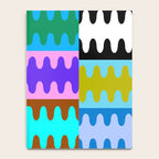 Funky Modern Wavy Shapes 2.0 | Color Block Pattern Notebook Gallery Image 4
