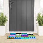 Funky Modern Wavy Shapes 2.0 | Color Block Pattern Welcome Mat Gallery Image 3