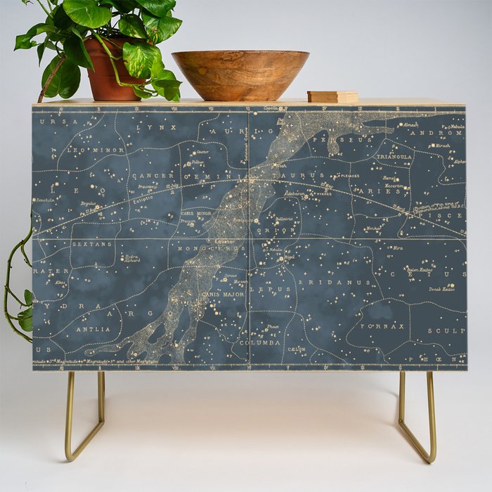 Vintage Astronomical Charts - Stars and Constellations Credenza Gallery Image 1