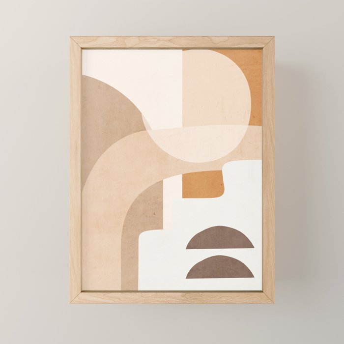 Abstract Minimal Shapes 19 Mini Art Print Gallery Image 1
