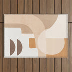 Abstract Minimal Shapes 19 Outdoor Rug Gallery Image 1