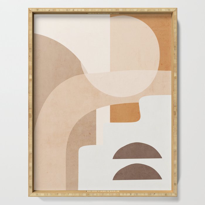 Abstract Minimal Shapes 19 Serving Tray Gallery Image 1