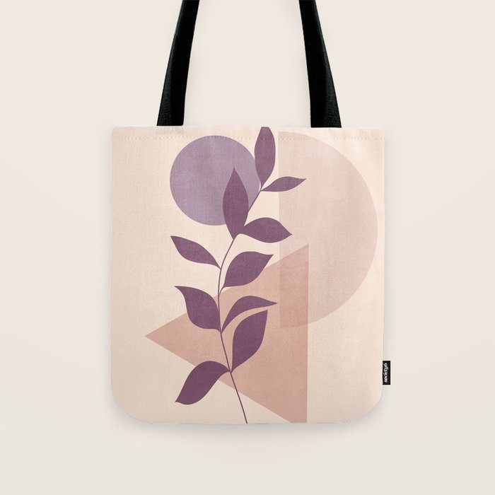 Minimal Abstract Art Plant 12 Tote Bag Gallery Image 1