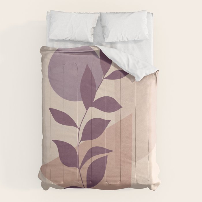 Minimal Abstract Art Plant 12 Comforter Gallery Image 1