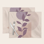 Minimal Abstract Art Plant 12 Placemat Gallery Image 1