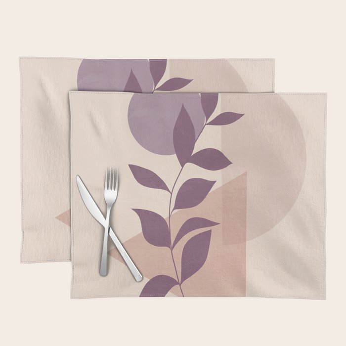 Minimal Abstract Art Plant 12 Placemat Gallery Image 1