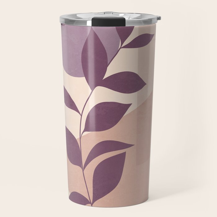 Minimal Abstract Art Plant 12 Travel Mug Gallery Image 1