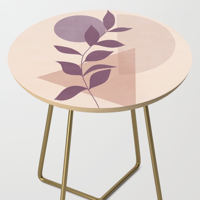 Minimal Abstract Art Plant 12 Side Table Gallery Image 2