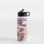 Minimal Abstract Art Plant 12 Water Bottle Gallery Image 1
