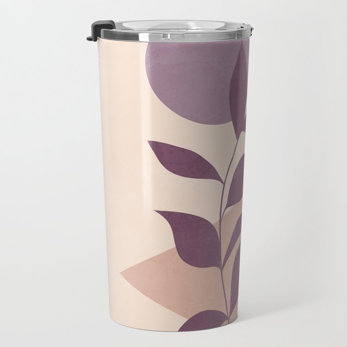 Minimal Abstract Art Plant 12 Travel Mug Gallery Image 3