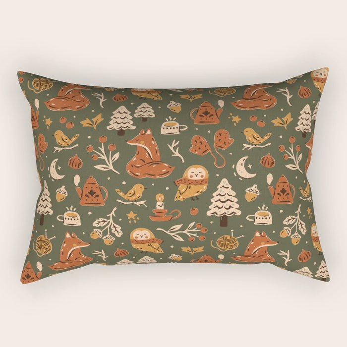 Winter Comfort Rectangular Pillow Gallery Image 2