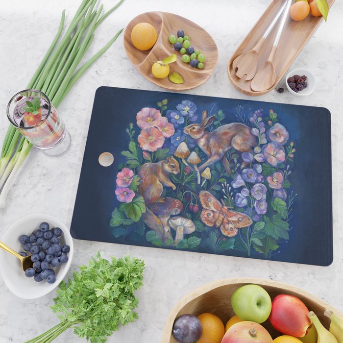Spring Flower Garden Cutting Board Gallery Image 2