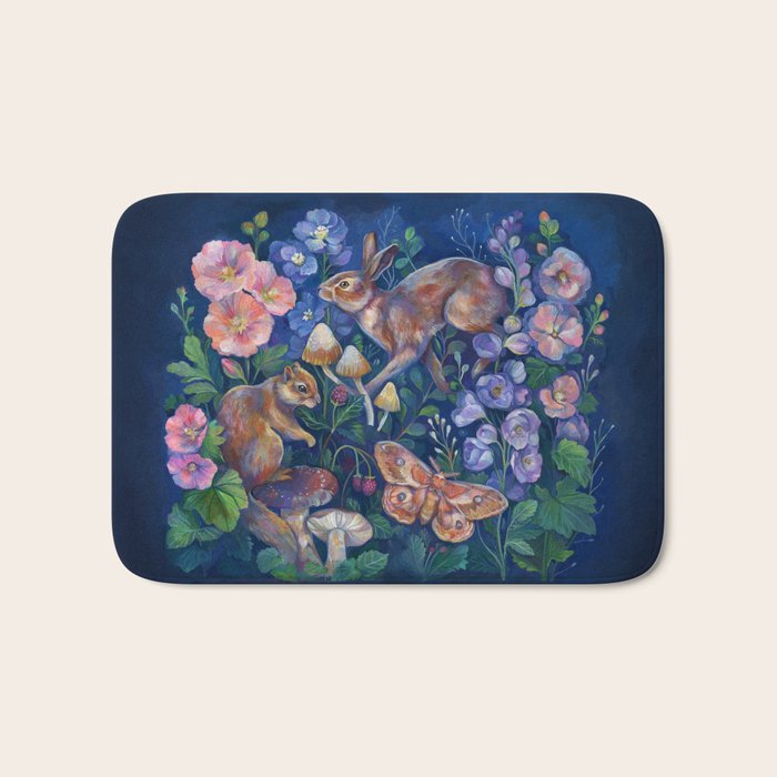 Spring Flower Garden Bath Mat Gallery Image 1