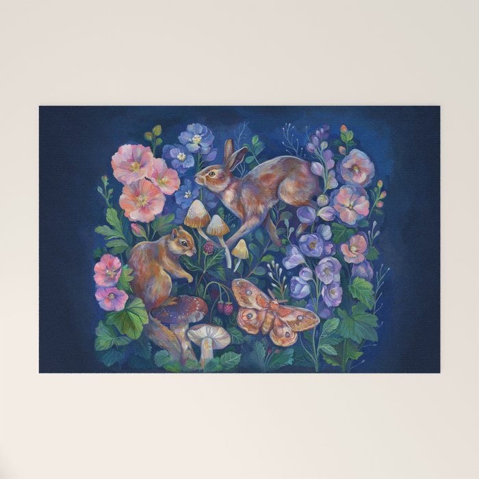 Spring Flower Garden Welcome Mat Gallery Image 1