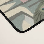 Chinoiserie Blush Pink Peacock Palm Fresco Garden  Desk Mat Gallery Image 4