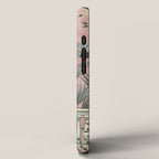 Chinoiserie Blush Pink Peacock Palm Fresco Garden  iPhone Case Gallery Image 2