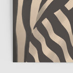 Woman and Zebra in Bold Stripes Poster Gallery Image 3